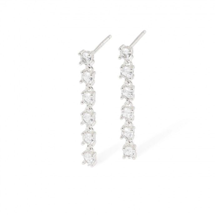 SHINY SILVER EARRINGS