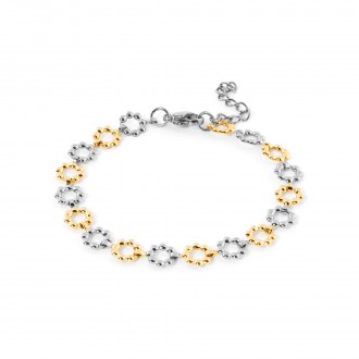 STEEL FLOWERS BRACELET