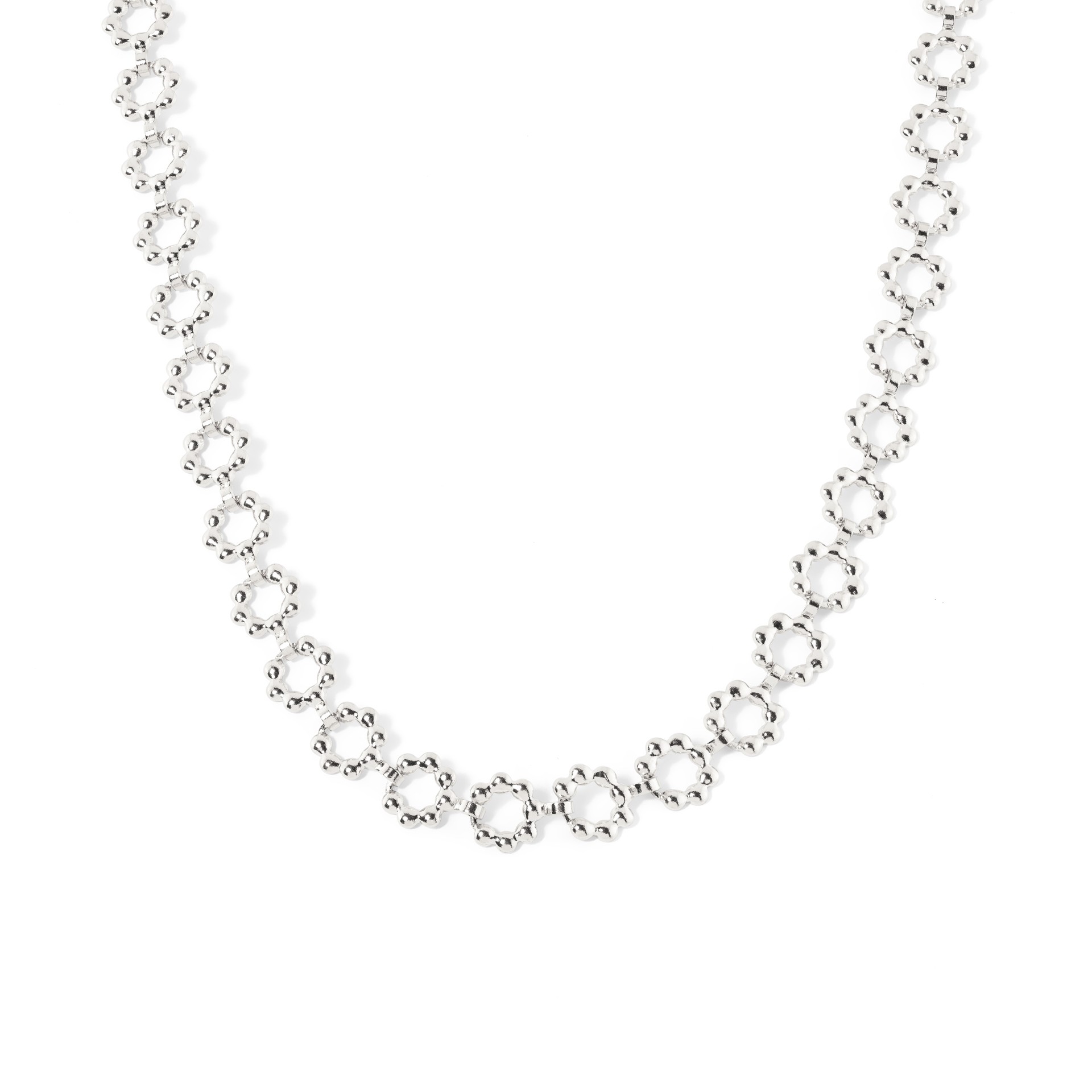 STEEL FLOWERS CHOKER