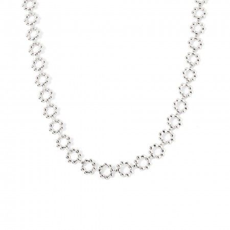 STEEL FLOWERS CHOKER