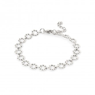 STEEL FLOWERS BRACELET