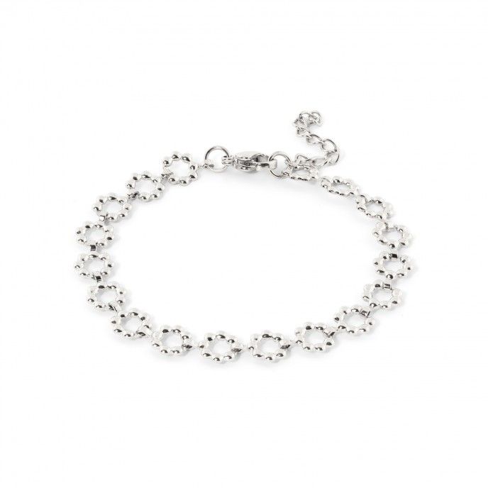 STEEL FLOWERS BRACELET