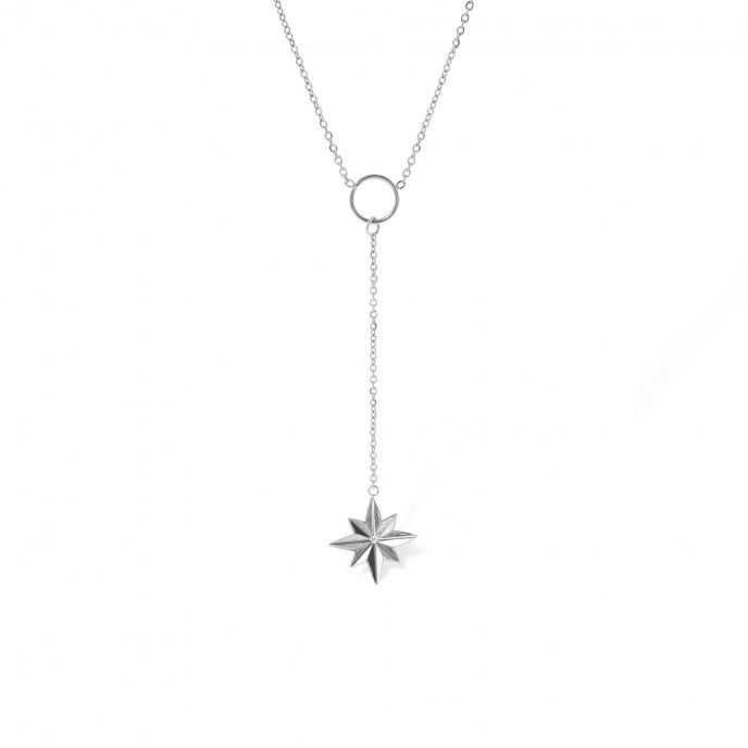 STEEL NECKLACE WITH STAR