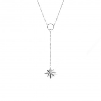 STEEL NECKLACE WITH STAR
