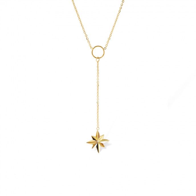 STEEL NECKLACE WITH STAR