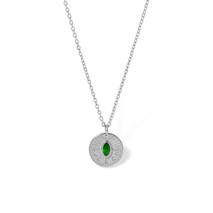 COLLAR DE ACERO CON CIRCONITA