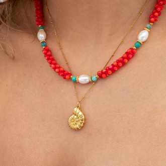 STEEL SNAIL NECKLACE