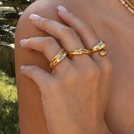 ANILLO RETORCIDO DE ACERO
