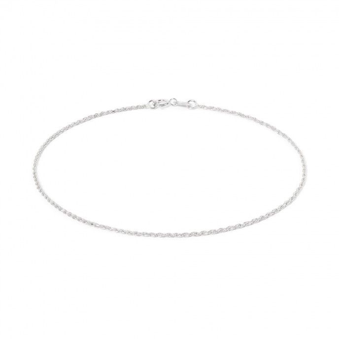 TWISTED SILVER ANKLET