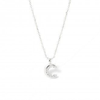SILVER NECKLACE WITH MOON
