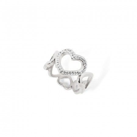 ANILLO CORAZONES DE ACERO