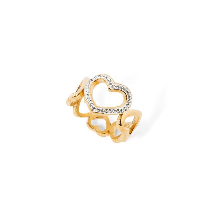 STEEL HEARTS RING