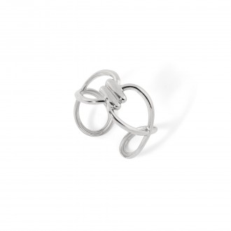 ANILLO CRUZADO DE ACERO