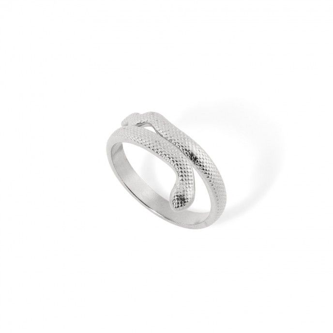 ANILLO SERPIENTE DE ACERO