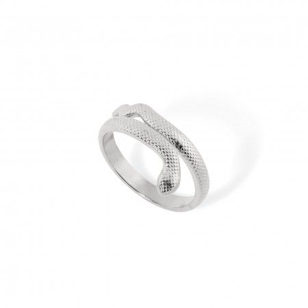 ANILLO SERPIENTE DE ACERO