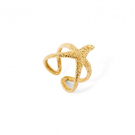 ANILLO ESTRELLA DE MAR DE ACERO