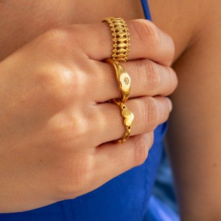 ANILLO CORAZN DE ACERO