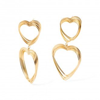 STEEL HEARTS EARRINGS