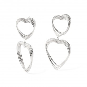 STEEL HEARTS EARRINGS
