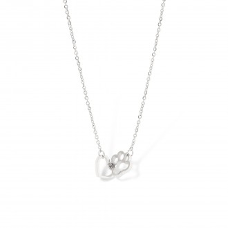 STEEL PAW NECKLACE