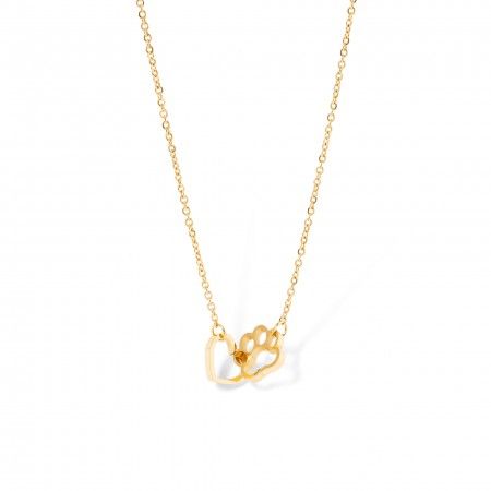 STEEL PAW NECKLACE