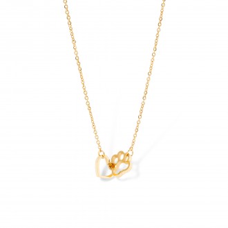 STEEL PAW NECKLACE