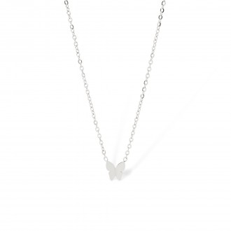 STEEL BUTTERFLY NECKLACE