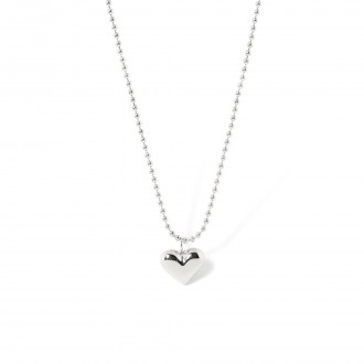 STEEL NECKLACE WITH HEART