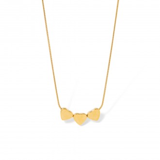 COLLAR CORAZONES DE ACERO