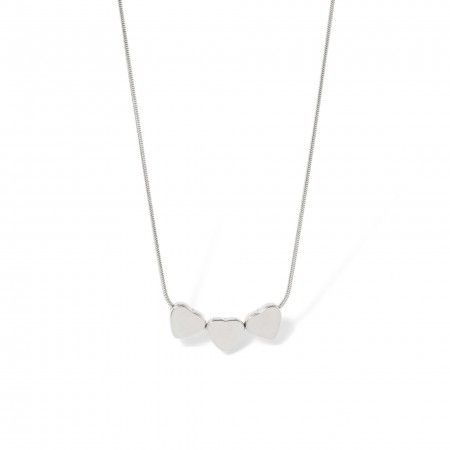 COLLAR CORAZONES DE ACERO