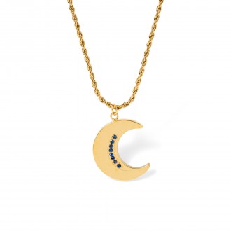 COLLAR LUNA DE ACERO