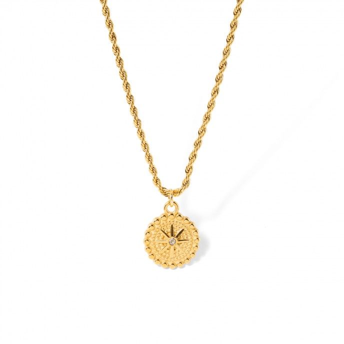 STEEL NECKLACE WITH STAR
