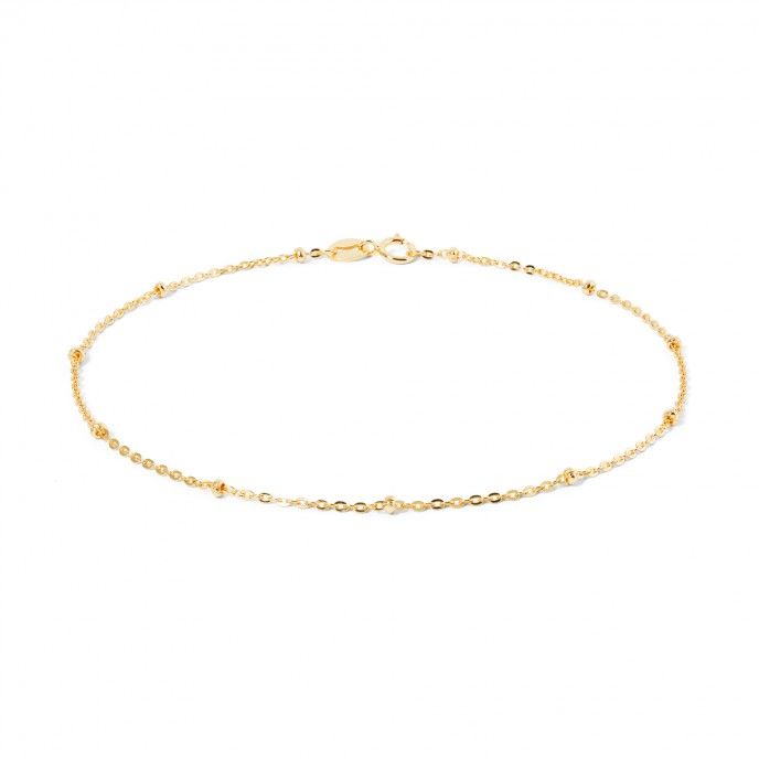 PULSERA DE PIE BOLINHAS 