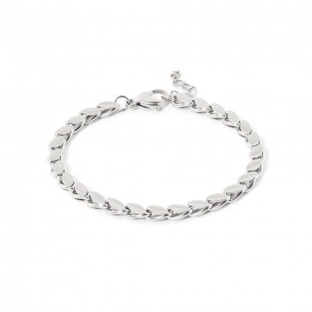 PULSERA HOJAS DE ACERO