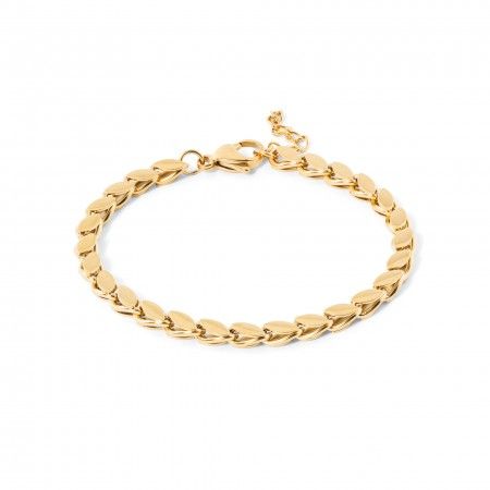 PULSERA HOJAS DE ACERO