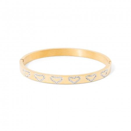 PULSERA CORAZONES DE ACERO