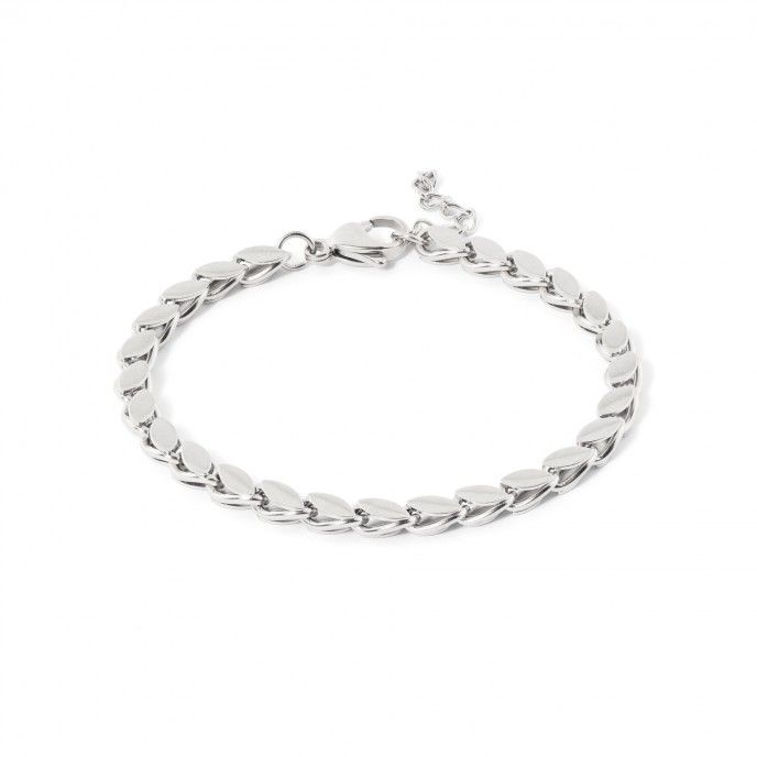 STEEL LEAVES BRACELET