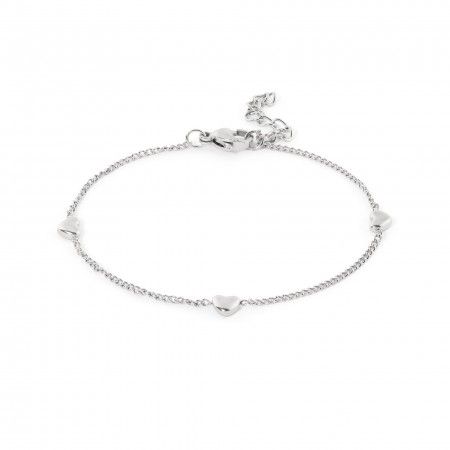 PULSERA CORAZONES DE ACERO