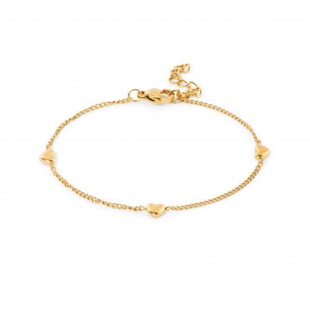 PULSERA CORAZONES DE ACERO