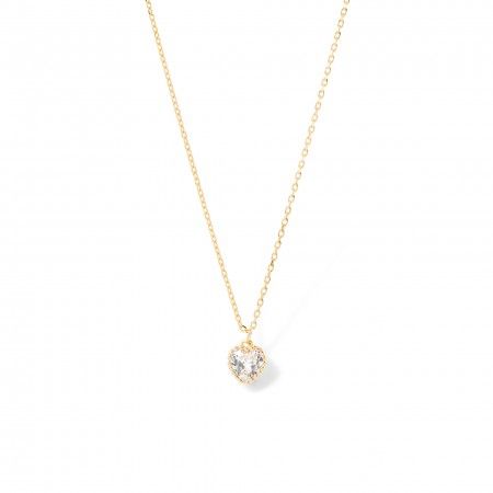 SILVER NECKLACE WITH HEART