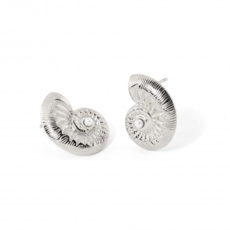 STEEL SHELL EARRINGS