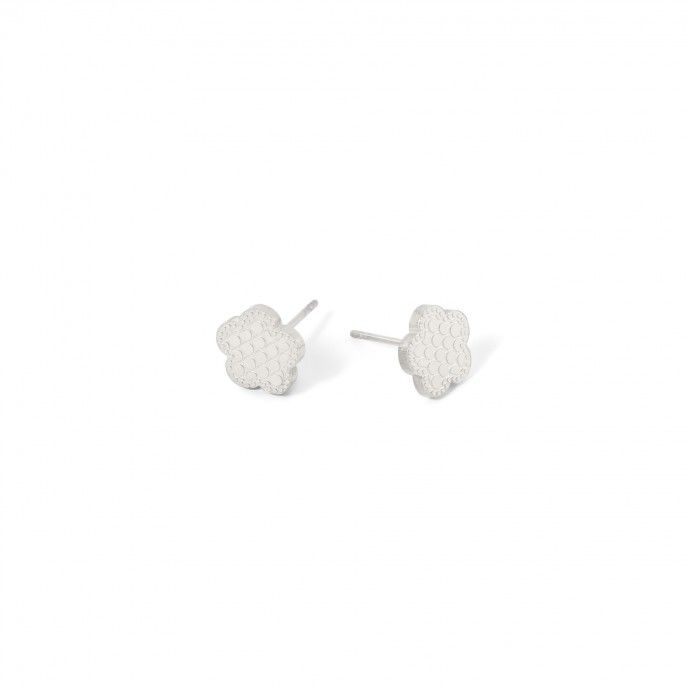 STEEL FLOWER EARRINGS