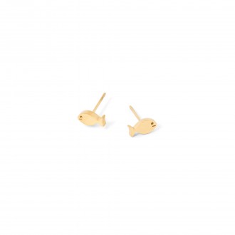 PENDIENTES PEZ DE ACERO