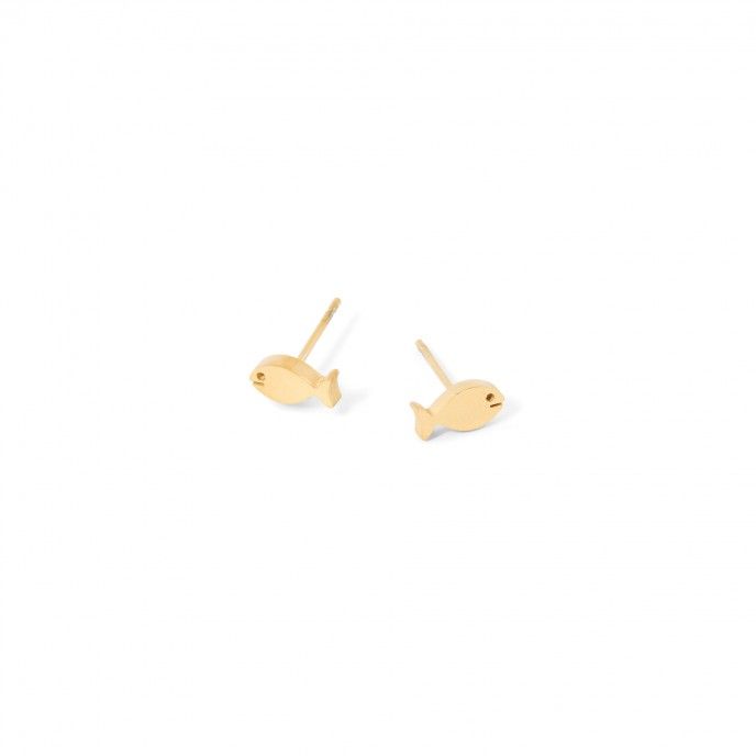 PENDIENTES PEZ DE ACERO
