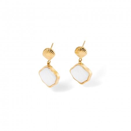 STEEL SHELL EARRINGS