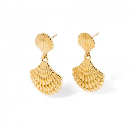 STEEL SHELL EARRINGS