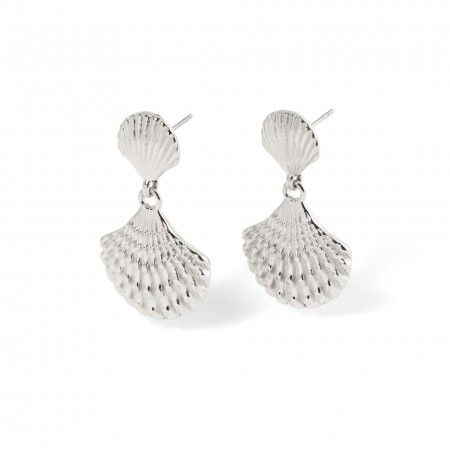 STEEL SHELL EARRINGS
