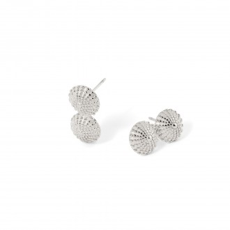 PENDIENTES CONCHAS DE ACERO