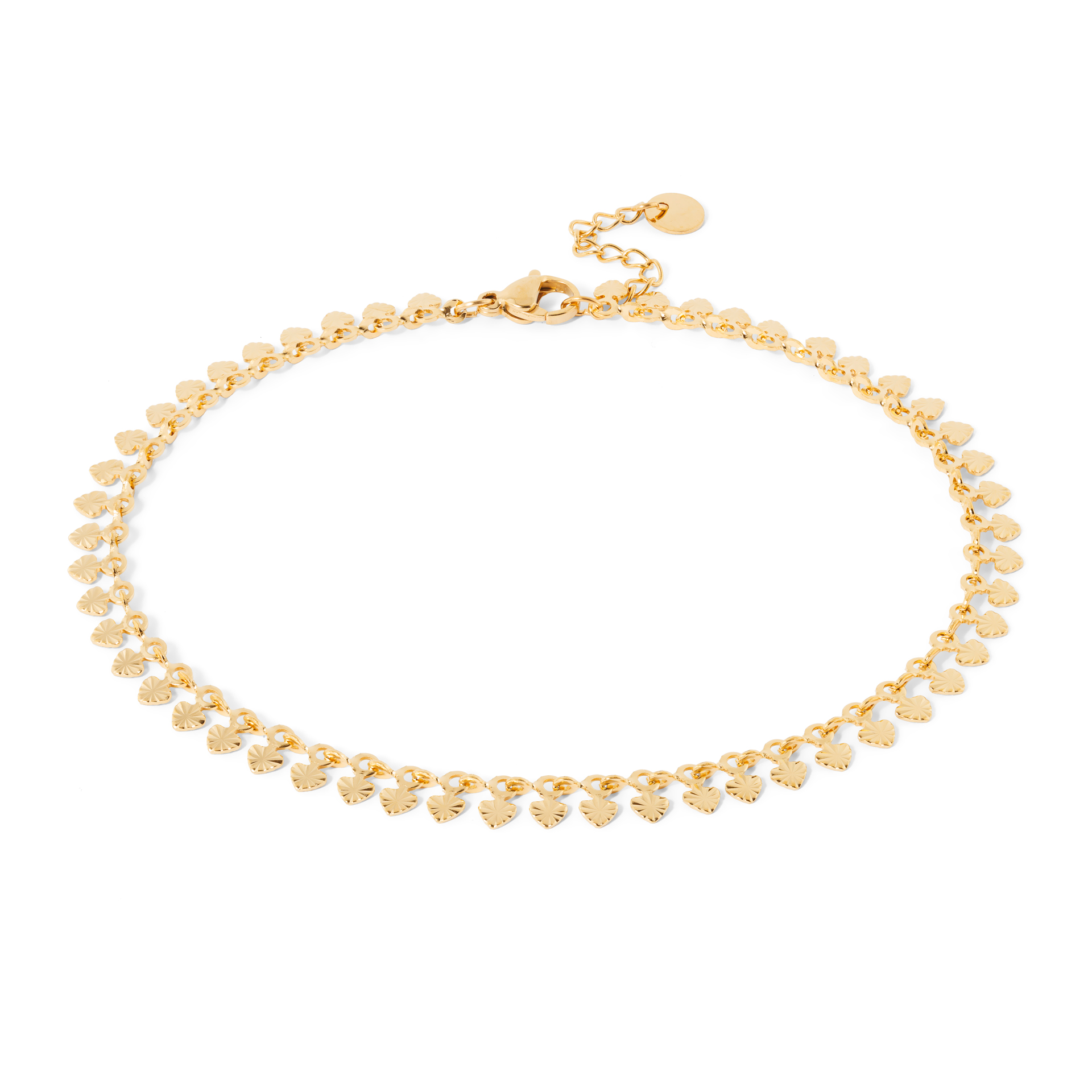 PULSEIRA PÉ AÇO CORAÇÕES