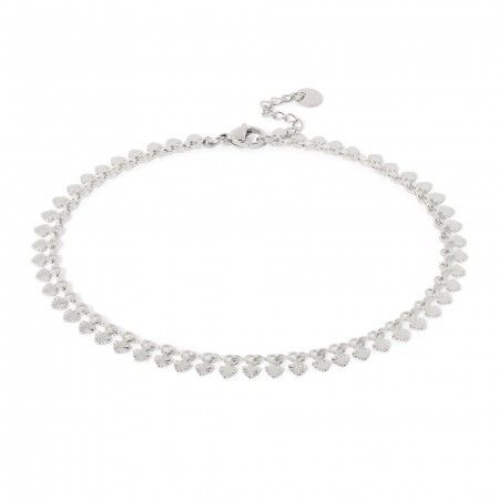 STEEL ANKLET WITH HEARTS STEEL ANKLET WITH HEARTS